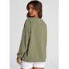 imagePRETTYGARDEN Womens Oversized Sweatshirt 2025 Fall Fashion Clothes Ribbed Corduroy Long Sleeve Going Out Pullover TopsGreen