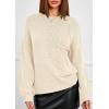 imagePRETTYGARDEN Womens Sweaters 2025 Fall Fashion Long Sleeve Crewneck Floral Knit Pullover Sweater Tops Winter ClothesBeige