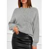 imagePRETTYGARDEN Womens Sweaters 2025 Fall Fashion Long Sleeve Crewneck Floral Knit Pullover Sweater Tops Winter ClothesLight Grey