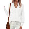 imagePRETTYGARDEN Womens Sweaters Quarter Zip Knit Long Sleeve Business Casual Pullover Tops 2025 Fall Fashion Work OutfitsWhite