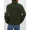 imagePRETTYGARDEN Womens Turtleneck Long Sleeve Sweater 2025 Fall Trendy Loose Fit Casual Tops Chunky Knit Pullover SweatersArmy Green