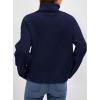 imagePRETTYGARDEN Womens Turtleneck Long Sleeve Sweater 2025 Fall Trendy Loose Fit Casual Tops Chunky Knit Pullover SweatersNavy Blue