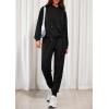 imagePRETTYGARDEN Womens Two Piece Outfits Sweatsuits Lounge Sets Hoodies Sweatshirt Joggers Sweatpants 2025 Fall Fashion ClothesBlack