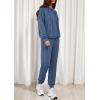 imagePRETTYGARDEN Womens Two Piece Outfits Sweatsuits Lounge Sets Hoodies Sweatshirt Joggers Sweatpants 2025 Fall Fashion ClothesBlue