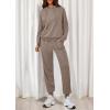 imagePRETTYGARDEN Womens Two Piece Outfits Sweatsuits Lounge Sets Hoodies Sweatshirt Joggers Sweatpants 2025 Fall Fashion ClothesBrown