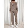 imagePRETTYGARDEN Womens Two Piece Outfits Sweatsuits Lounge Sets Hoodies Sweatshirt Joggers Sweatpants 2025 Fall Fashion ClothesBrown