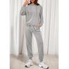 imagePRETTYGARDEN Womens Two Piece Outfits Sweatsuits Lounge Sets Hoodies Sweatshirt Joggers Sweatpants 2025 Fall Fashion ClothesGrey