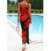 imagePRETTYGARDEN Womens Floral Maxi Dress Summer 2025 Sexy Spaghetti Strap Slip Bodycon Mesh Beach Vacation DressesBlack