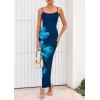 imagePRETTYGARDEN Womens Floral Maxi Dress Summer 2025 Sexy Spaghetti Strap Slip Bodycon Mesh Beach Vacation DressesFloral Dark Blue