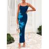 imagePRETTYGARDEN Womens Floral Maxi Dress Summer 2025 Sexy Spaghetti Strap Slip Bodycon Mesh Beach Vacation DressesFloral Dark Blue