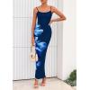 imagePRETTYGARDEN Womens Floral Maxi Dress Summer 2025 Sexy Spaghetti Strap Slip Bodycon Mesh Beach Vacation DressesFloral Navy Blue