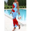 imagePRETTYGARDEN Womens Floral Maxi Dress Summer 2025 Sexy Spaghetti Strap Slip Bodycon Mesh Beach Vacation DressesLight Blue