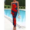 imagePRETTYGARDEN Womens Floral Maxi Dress Summer 2025 Sexy Spaghetti Strap Slip Bodycon Mesh Beach Vacation DressesNavy
