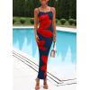 imagePRETTYGARDEN Womens Floral Maxi Dress Summer 2025 Sexy Spaghetti Strap Slip Bodycon Mesh Beach Vacation DressesNavy