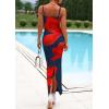 imagePRETTYGARDEN Womens Floral Maxi Dress Summer 2025 Sexy Spaghetti Strap Slip Bodycon Mesh Beach Vacation DressesNavy