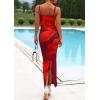 imagePRETTYGARDEN Womens Floral Maxi Dress Summer 2025 Sexy Spaghetti Strap Slip Bodycon Mesh Beach Vacation DressesWine Red