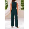 imagePRETTYGARDEN 2 Piece Sets for Women 2025 Summer Sleeveless Tank Ribbed Travel Beach Vacation Spring Lounge Wear OutfitsDark Green