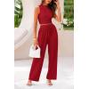 imagePRETTYGARDEN 2 Piece Sets for Women 2025 Summer Sleeveless Tank Ribbed Travel Beach Vacation Spring Lounge Wear OutfitsRed
