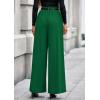 imagePRETTYGARDEN Womens Fall Wide Leg Trousers 2025 High Elastic Waist Loose Pleated Long Flowy Palazzo Work Pants with PocketsGreen