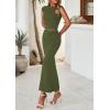 imagePRETTYGARDEN Skirt Sets Women 2 Piece Outfits Summer Outfits 2025 Going Out Crop Tops Long Maxi Skirts Beach Vacation ClothesArmy Green