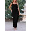imagePRETTYGARDEN Womens 2025 Summer Wedding Guest Dress Sleeveless Ruffle Formal Cocktail Party Maxi Bodycon DressesBlack