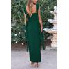 imagePRETTYGARDEN Womens 2025 Summer Wedding Guest Dress Sleeveless Ruffle Formal Cocktail Party Maxi Bodycon DressesDark Green