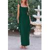 imagePRETTYGARDEN Womens 2025 Summer Wedding Guest Dress Sleeveless Ruffle Formal Cocktail Party Maxi Bodycon DressesDark Green