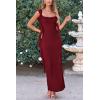 imagePRETTYGARDEN Womens 2025 Summer Wedding Guest Dress Sleeveless Ruffle Formal Cocktail Party Maxi Bodycon DressesDark Wine Red