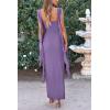 imagePRETTYGARDEN Womens 2025 Summer Wedding Guest Dress Sleeveless Ruffle Formal Cocktail Party Maxi Bodycon DressesDusty Violet
