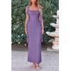 imagePRETTYGARDEN Womens 2025 Summer Wedding Guest Dress Sleeveless Ruffle Formal Cocktail Party Maxi Bodycon DressesDusty Violet