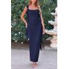 imagePRETTYGARDEN Womens 2025 Summer Wedding Guest Dress Sleeveless Ruffle Formal Cocktail Party Maxi Bodycon DressesNavy