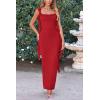 imagePRETTYGARDEN Womens 2025 Summer Wedding Guest Dress Sleeveless Ruffle Formal Cocktail Party Maxi Bodycon DressesRed