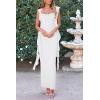 imagePRETTYGARDEN Womens 2025 Summer Wedding Guest Dress Sleeveless Ruffle Formal Cocktail Party Maxi Bodycon DressesWhite