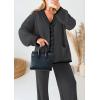 imagePRETTYGARDEN Lounge Sets for Women Fall 2025 Loungewear 2 Piece Outfits Cardigan Sweaters Track Suit Matching Winter ClothingDark Grey