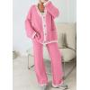 imagePRETTYGARDEN Lounge Sets for Women Fall 2025 Loungewear 2 Piece Outfits Cardigan Sweaters Track Suit Matching Winter ClothingPink