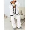 imagePRETTYGARDEN Lounge Sets for Women Fall 2025 Loungewear 2 Piece Outfits Cardigan Sweaters Track Suit Matching Winter ClothingWhite