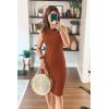 imagePRETTYGARDEN Women Bodycon Midi Dress 2025 Summer Spring Casual Vacation Sundress Fitted Sleeveless Tank DressesBrick Red