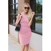 imagePRETTYGARDEN Women Bodycon Midi Dress 2025 Summer Spring Casual Vacation Sundress Fitted Sleeveless Tank DressesPink