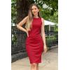 imagePRETTYGARDEN Women Bodycon Midi Dress 2025 Summer Spring Casual Vacation Sundress Fitted Sleeveless Tank DressesRed
