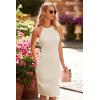 imagePRETTYGARDEN Women Bodycon Midi Dress 2025 Summer Spring Casual Vacation Sundress Fitted Sleeveless Tank DressesSolid Apricot