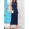 imagePRETTYGARDEN Womens 2025 Summer Casual Maxi Dresses Ribbed Knit Sleeveless Bodycon Elegant Going Out Beach Vacation ClothesDark Blue