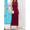 imagePRETTYGARDEN Womens 2025 Summer Casual Maxi Dresses Ribbed Knit Sleeveless Bodycon Elegant Going Out Beach Vacation ClothesWine Red