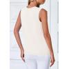 imagePRETTYGARDEN Womens Sweater Vest Cardigans 2025 Fall Lightweight Casual Sleeveless Button Down Knit Tank TopsWhite