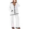 imagePRETTYGARDEN Lounge Sets for Women Fall 2025 Loungewear 2 Piece Outfits Cardigan Sweaters Track Suit Matching Winter ClothingWhite