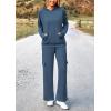 imagePRETTYGARDEN 2 Piece Sets for Women Fall 2025 Sweatsuits Outfits Lounge Matching Hoodie Set Travel Track Suits Winter ClothesDark Blue