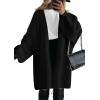 imagePRETTYGARDEN Long Cardigan Sweaters for Women Trendy Fall 2025 Oversized Knit Sweater Jacket Coats Winter Fashion ClothingBlack