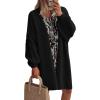 imagePRETTYGARDEN Long Cardigan Sweaters for Women Trendy Fall 2025 Oversized Knit Sweater Jacket Coats Winter Fashion ClothingBlack