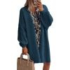 imagePRETTYGARDEN Long Cardigan Sweaters for Women Trendy Fall 2025 Oversized Knit Sweater Jacket Coats Winter Fashion ClothingHaze Blue