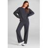 imagePRETTYGARDEN Womens 2 Piece Outfits 2025 Fall Long Sleeve Sweatshirt Wide Leg Pants Lounge Sets Winter Sweatsuits TracksuitDark Grey