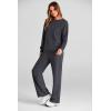 imagePRETTYGARDEN Womens 2 Piece Outfits 2025 Fall Long Sleeve Sweatshirt Wide Leg Pants Lounge Sets Winter Sweatsuits TracksuitDark Grey